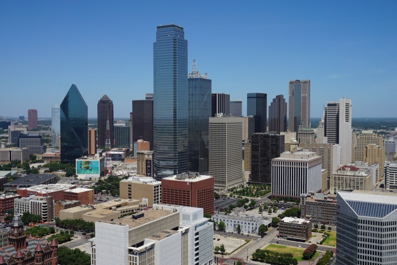 Dallas skyline viewed from Reunion Tower